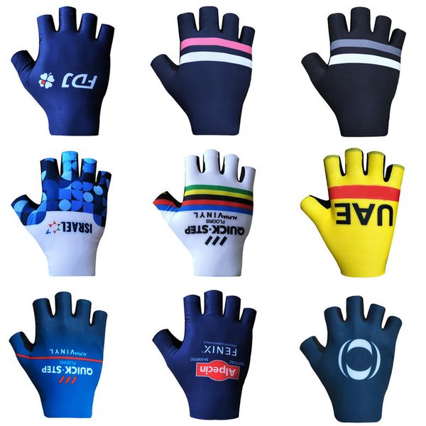 

half finger italia cycling gloves mens women summer sports shockproof bike anti slip mtb bicycle glove guantes ciclismo 220812, Blue;gray