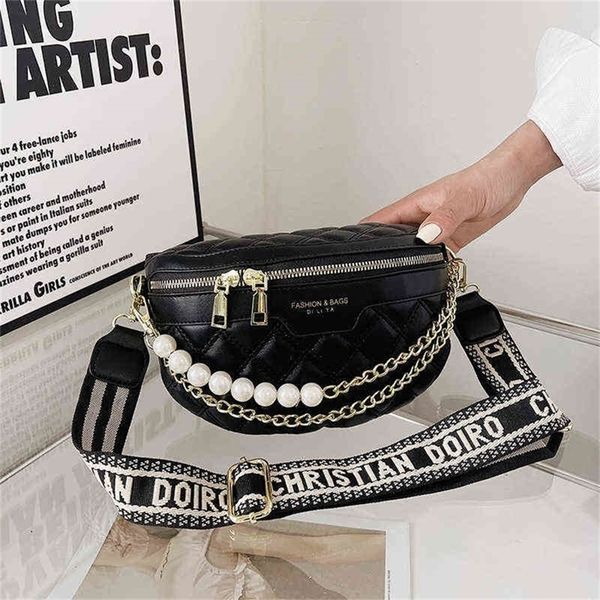 

summer solid color chain wide strap leisure messenger women 75% off factory sales