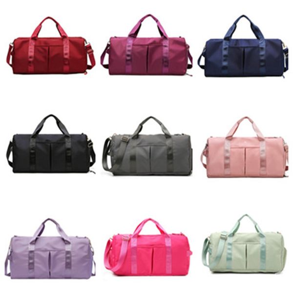 

2022 new lulu outdoor bag fitness backpack ladies messenger new lightweight