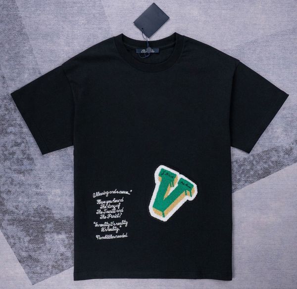 

cotton jersey t shirts with logo embroidery designer men short sleeve t-shirt fit hip hop streetwear tees fashion women oversize dy81687, White;black