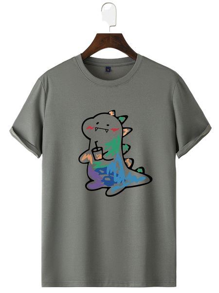 

men cartoon graphic tee t3d6#, White;black
