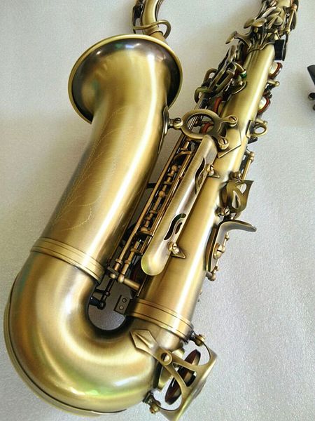 

new antique copper simulation alto saxophone ef saxophone complete accessories mouthpiece and case