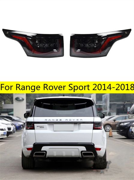 Peças de carro Mercadorias luzes traseiras para Range Rover Sport 2014-20 18 Luzes traseiras Sinal de LED de lâmpada traseira Reversão de luzes de estacionamento