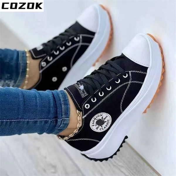 

dress shoes canvas sneakers women couple shoe casual sport sh 220823, Black