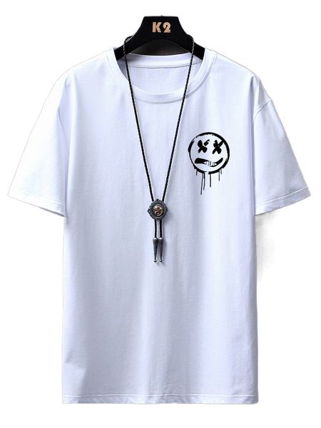 

men expression print tee 71y1#, White;black