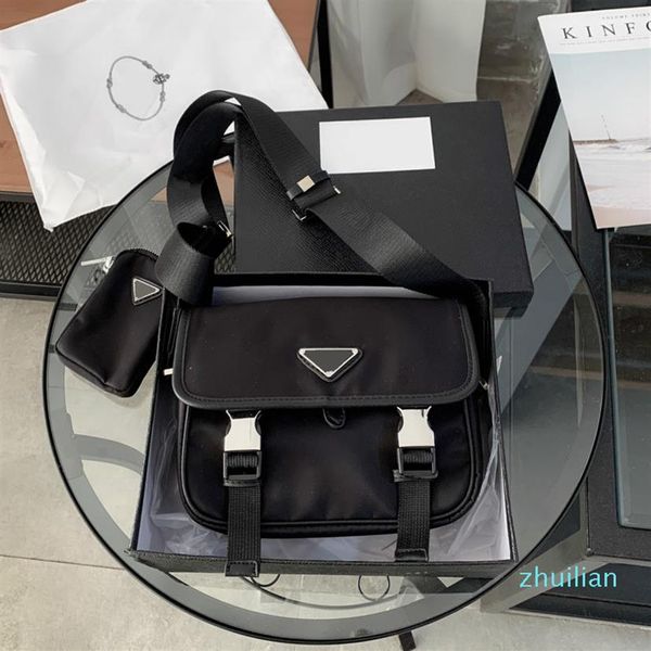 

fashion designer crossbody bags mens briefcases brand messenger shoulder bags new black purses ladies envelope bag zipper pd201229269y