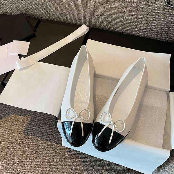 

dress shoes loafers designer fashion color matching princess small leather shoes women luxury bow shallow mouth sandals evening party 220329, Black