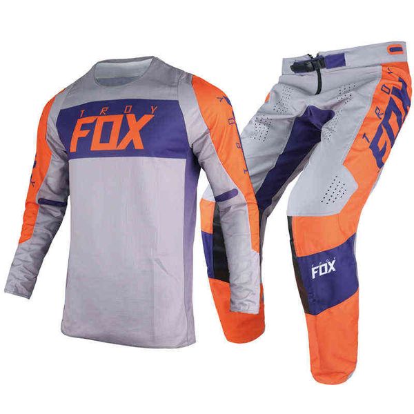 

cycling suit new mx mtb atv racing 360 linc jersey pant combo motorcycle mountain bicycle gear set motocross adult, Gray