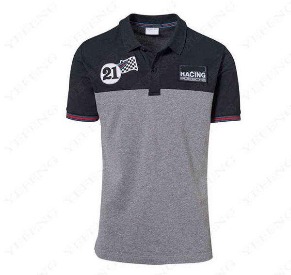 

martin brand polo men quick drying breathable street equipment shirts short sleeve casual motorsport f1 team racing, White;black