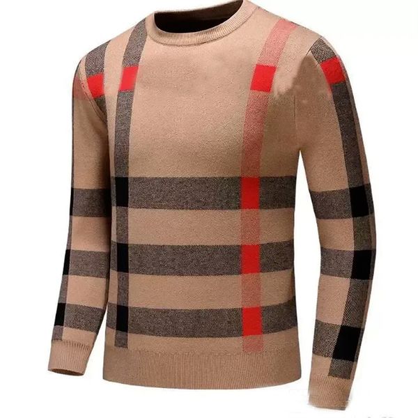 Зимний дизайнерский дизайнерский свитер высококачественный мужской пулопер-джемпер с длинным рукавом