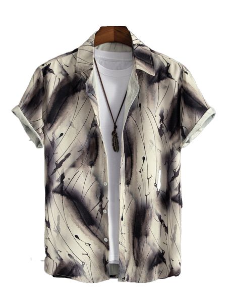 

men allover print shirt without tee h6zd#, White;black