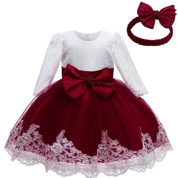 Vestidos de menina vestido Toddle para a bebê festa de aniversário convidado para princesas para crianças roupas 0-2 anos Tutu Bow Skirtsgirl's