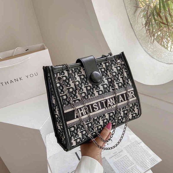 

chain shoulder bag fashion texture armpit versatile tote bag women