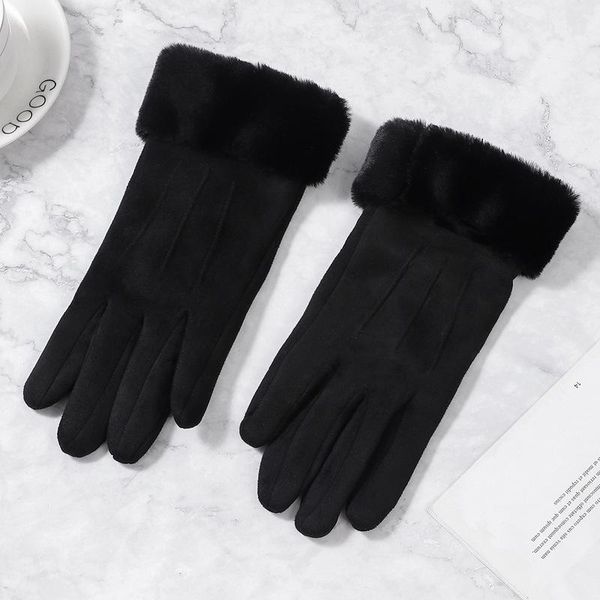 Five Fingers Luves Ladies Fashion Spring e Autumn Cotton Warm Winter Touch Screen Cute