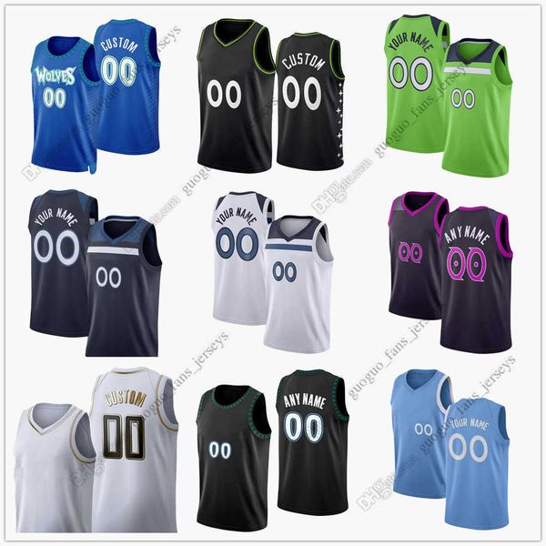 

custom printed 75th 2022 new city basketball jerseys towns russell beverley prince edwards layman okogie mcdaniels reid nowell wright knight, Black;red