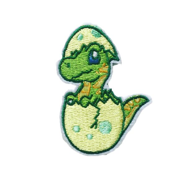 Cartoon Dinosaur Sewing Noções de bordado de ferro em manchas de animais para roupas Camisetas