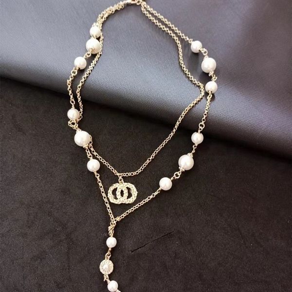 Collana geometrica semplice a doppio cerchio Collana in oro e argento con doppio anello Ciondolo in lega Gioielli da donna in acciaio inossidabile Regalo0