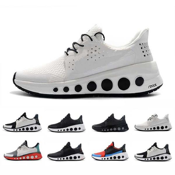 

good react black orange mens running shoes tinker hatfield triple black men women trainers sports sneakers eur40-45