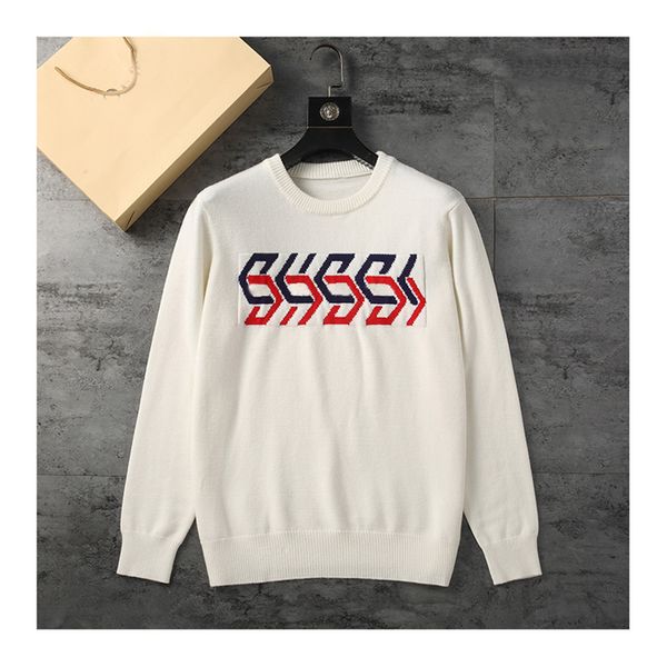

2022 winter fashion classic designer sweaters mens for men women casual all-match round neck long sportswear letter famous sweater jumper, White;black