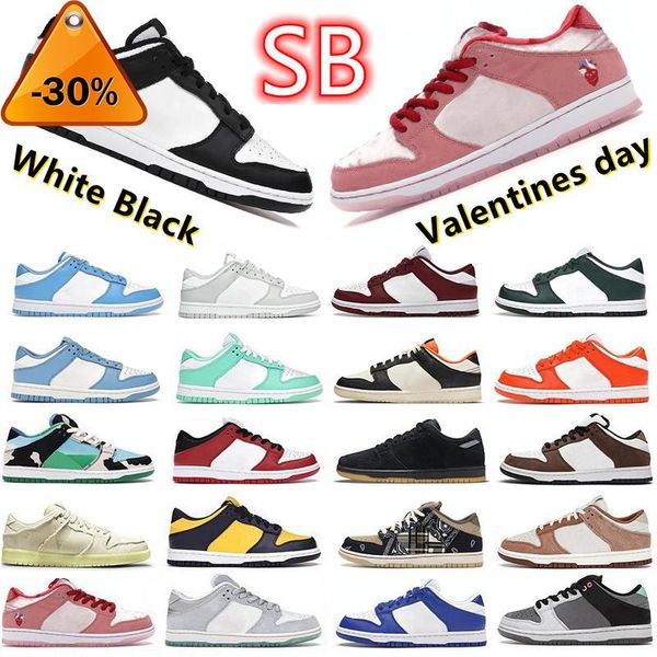 

designer sb low strange love men running shoes grey fog white black unc coast sports sneaker chunky dunky laser orange trainer valentines