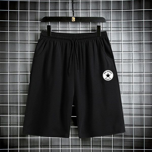 

summer new elastic shorts men's five-point pants youth trend fashion loose casual beach pants 28wy#, White;black