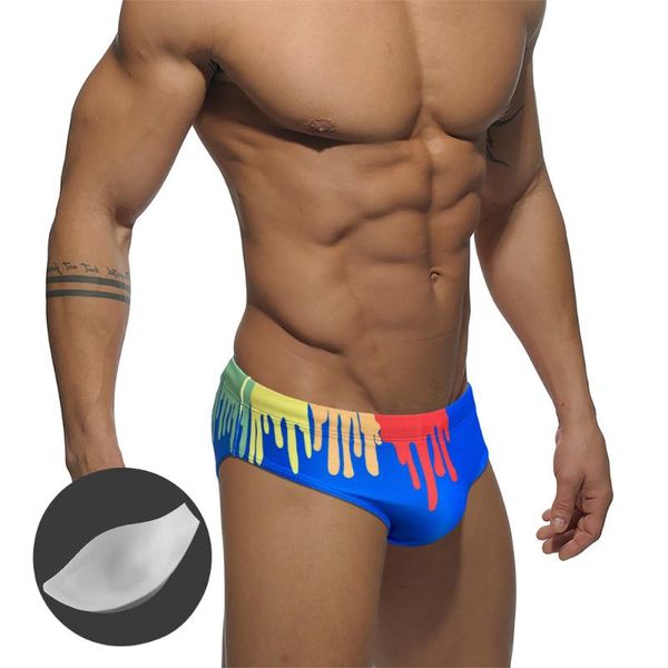 Damen-Badebekleidung, Herren-Badehose mit Push-Pad, niedrige Taille, sexy bedruckter Bikini, europäische amerikanische Mode, Strand, Surfen, Sport-Shorts für Damen