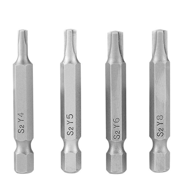 

4pcs triangle-shaped y type 1/4 hex shaft magnetic screwdriver screw tool