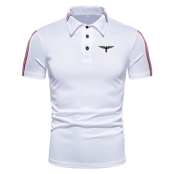 

brand fashion allmatch slim casual polo shirt mens shortsleeved polo shirt 220622, White;black