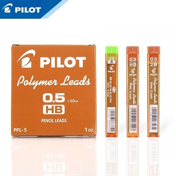 PILOT Polymer Mine 10 Tubeslot Druckbleistiftminen 0,3 mm 0,5 mm 0,7 mm 60 mm 2BHB PPL357 Y200709