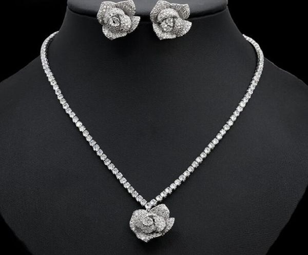 

necklace women's casual and chains versatile flower, Silver