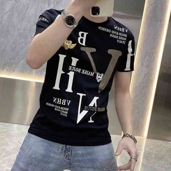 

short sleeve o-neck men's t-shirts stripe knitted short sleeve t-shirt men's fashion brand summer feeling t-shirt half silk fashio, White;black