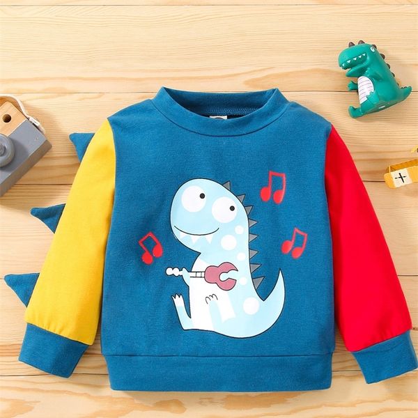 

baby colorblock cartoon graphic 3d patched pullover she, Black