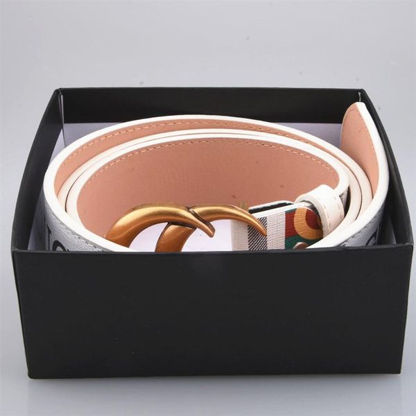 

2021 men women belt womens genuine leather black and white color designer cowhide belt for mens luxury belt g buckle 3.8cm with bo2270, Black;brown