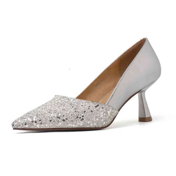 

dress shoes spring and summer women's shoes pointed thin high heels color matching simple four seasons fashion single 62w1, Black