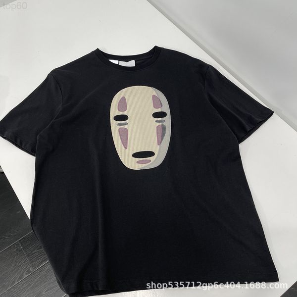 

designer sweatshirt [correct version]luojia 2022 summer chihiro mask faceless cartoon ins super fire short sleeve men's and women', White