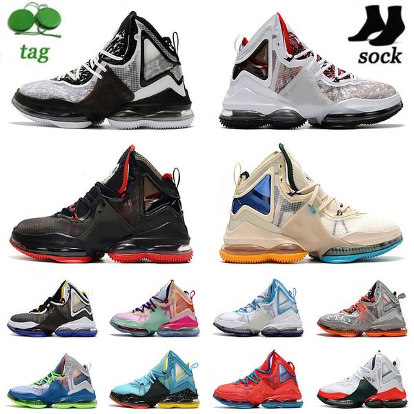 

og basketball shoes lebron 19 lb19 mens womens fashion sneakers minneapolis space jam bred uniform hook love letter 19s outdoor sports train