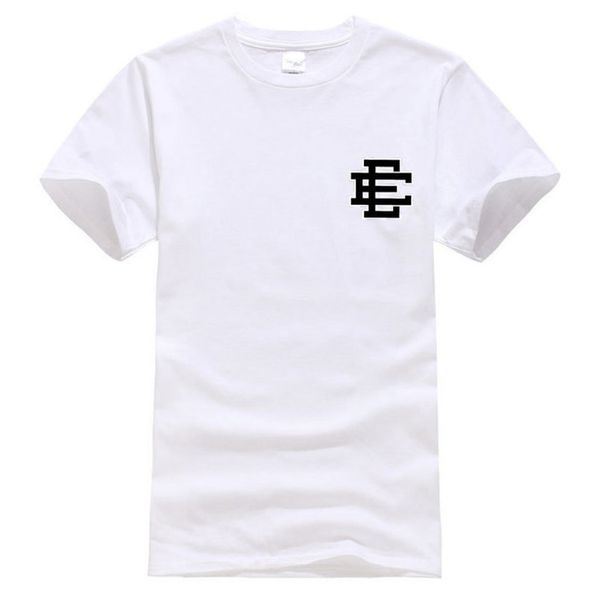 

emanuel eric mens t shirts classic fashion ee basic t-shirts cotton woman short sleeve hip hop sports tees fitness gym brand clothing men t, White;black