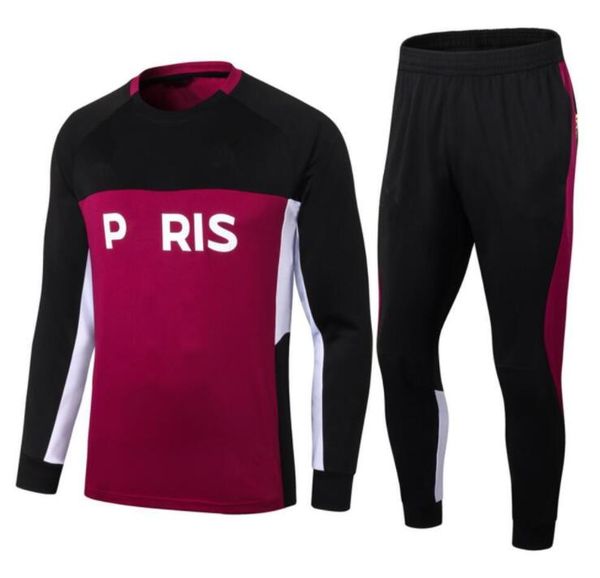 

2021 2022 mbappe kids soccer tracksuit survetement 748 maillot de foot icardi di maria kimpembe boys football kits jogging training suit c, Black
