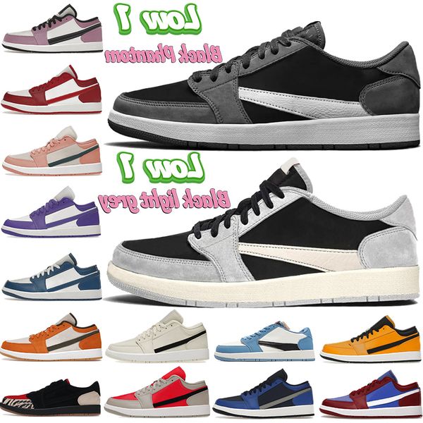 

shoes gai designer low 1 1s basketball og ts black light grey phantom beaded cardinal red cactus university game royal blue void men