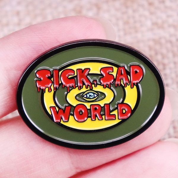 

animation drag sister dai weier comedy movie brooch clothes hat pin cartoon accessories gifts, Blue