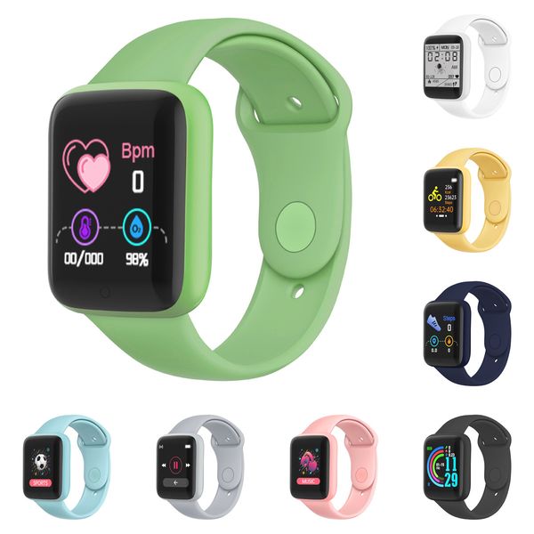 

y68 d20 smart watch fitness bracelet jawbone macarons colors blood pressure heart rate monitor pedometer cardio men women waterpoof smartwat