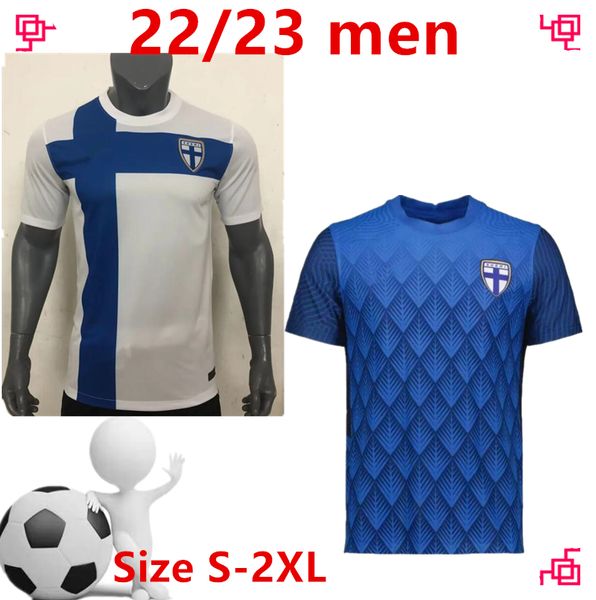 

2022 finland soccer jerseys 22 23 home away pohjanpalo forss pukki skrabb raitala jensen lod kamara finlandia football uniforms maillot de f, Black;yellow