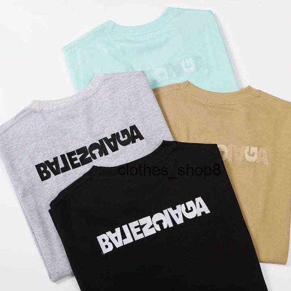 

balencaigass fashion t shirts men's sweaters hoodies b home 2022 early spring new paris inverted embroidery letters loose versatil, White;black
