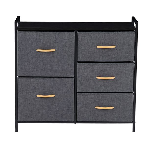Caixa de armazenamento de tecido minimalista moderna, armário de armazenamento classificado multicamadas