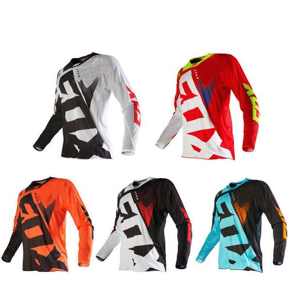 

2022new cycling clothing long sleeve t shirt enduro motocross hombre maillot ciclismo mountain bike ropa de deporte jersey, White;black