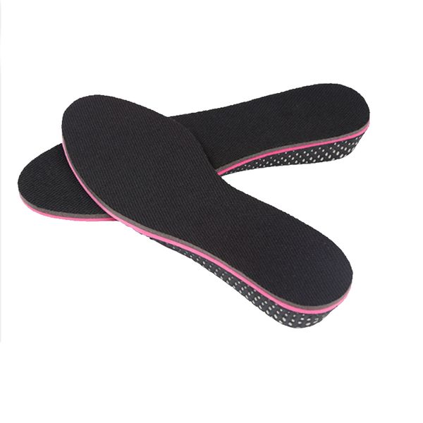 

memory foam height increase insole for men women invisible increased lifting inserts shoe lifts elevator insoles (2 -5 cm), White;pink