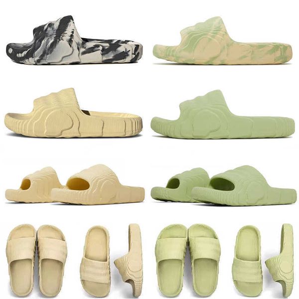 

designer slipper adilette slides men women sandals fashion slippers desert sand magic lime black grey mens flip-flops platform scuffs