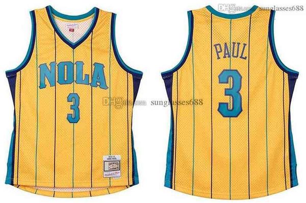 

stitched chris paul jersey s-6xl mitchell & ness 2010-11 mesh hardwoods classics retro basketball jerseys men women youth, Black