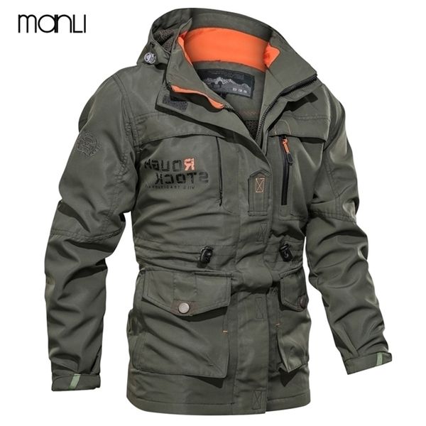 

spring autumn men tactical jacket us army m65 military field jacket trench coats hoodie casaco masculino windbreaker 201127, Black;brown
