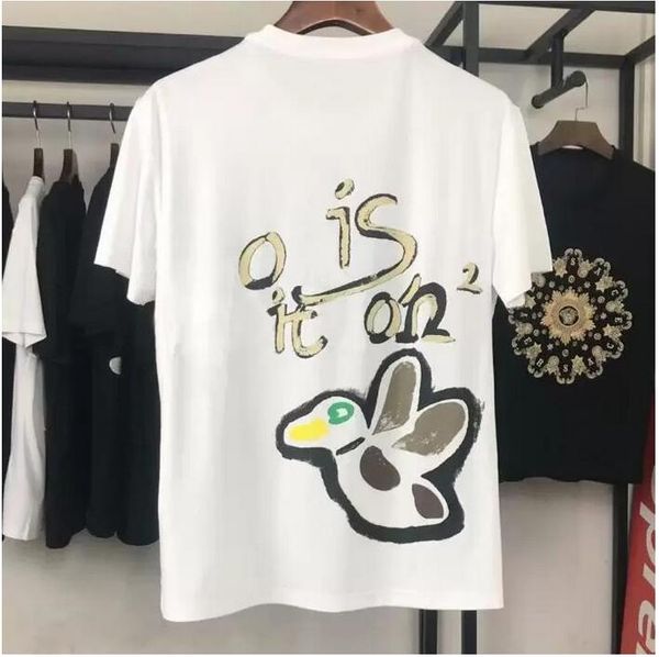 

summer mens womens designers plus tees loosetees fashion brands man fat person t shirt luxurys clothing street black white shorts sleeve clo, Black;brown